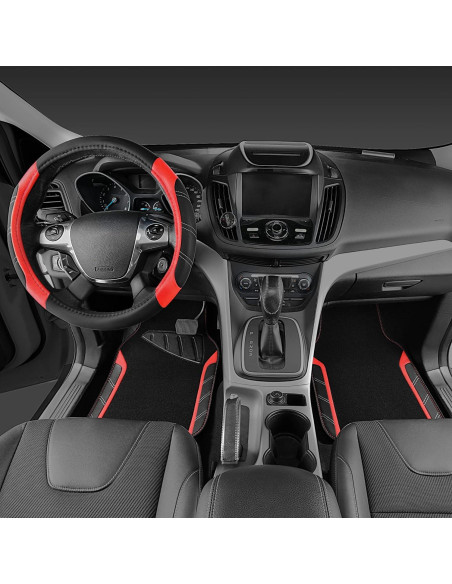 Funda de Volante y Alfombrillas CAR PASS Universal 14.5-15"