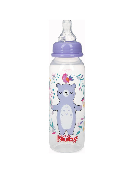 Botella Nuby Sin Goteo 8 Oz (236 ml) Colores Variados