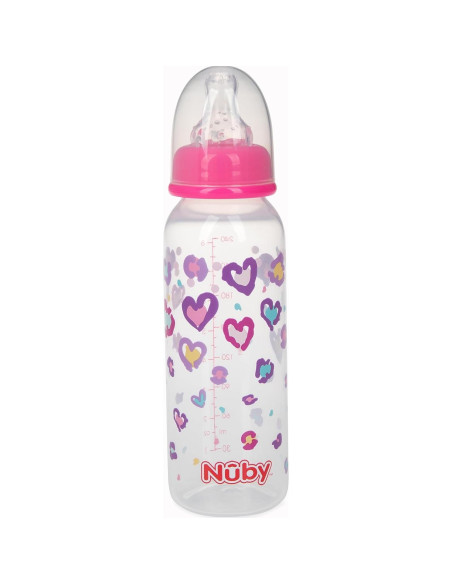 Botella Nuby Sin Goteo 8 Oz (236 ml) Colores Variados