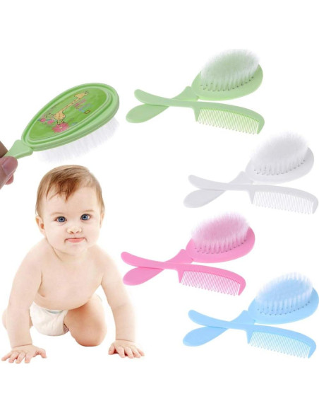 Set de Peine y Cepillo para Bebé SUSHUN - Cuidado Suave