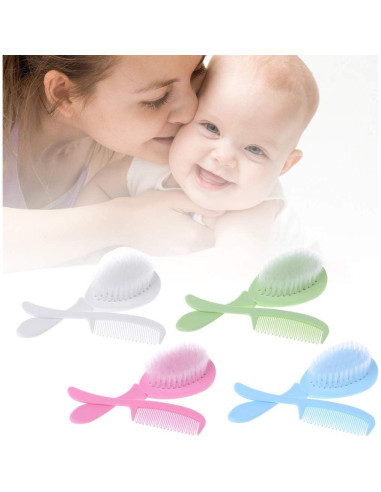 Set de Peine y Cepillo para Bebé SUSHUN - Cuidado Suave