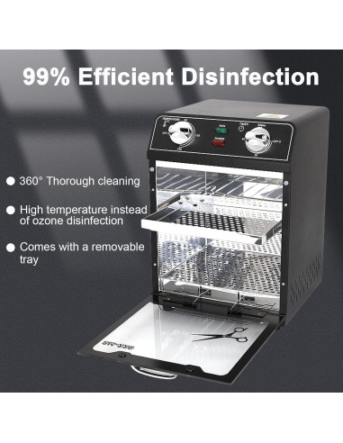 Esterilizador de Herramientas de Uñas LINBEAUTI 8L Acero Inoxidable