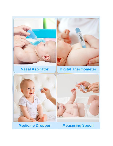 Kit de Cuidado y Aseo para Bebés 15 en 1 Bokhot Azul