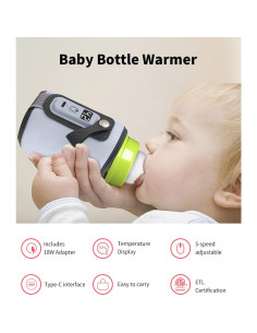 Calentador de Botellas Chonomai USB 18W con Control de Temperatura 2
