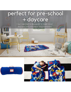 Colchoneta para Siesta Sonic Franco 116.8x53.3 cm con Almohada 2