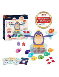 Balanza Matemática Pingüino Battat - Juguete Educativo 38 Piezas