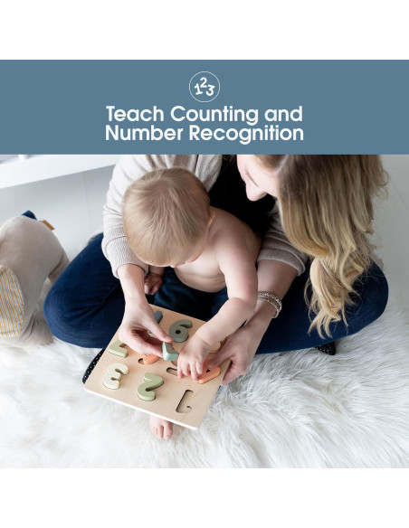 Rompecabezas de Números de Madera Pearhead 1-10 Colorido Rompecabezas de Números de Madera Pearhead 1-10 Colorido