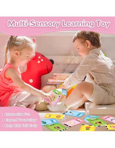 Juguetes Montessori Alotwan Tarjetas Flash Hablantes 510 Palabras