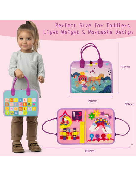 Tablero Ocupado Montessori Juguete Educativo 8 Páginas Morado Tablero Ocupado Montessori Juguete Educativo 8 Páginas Morado