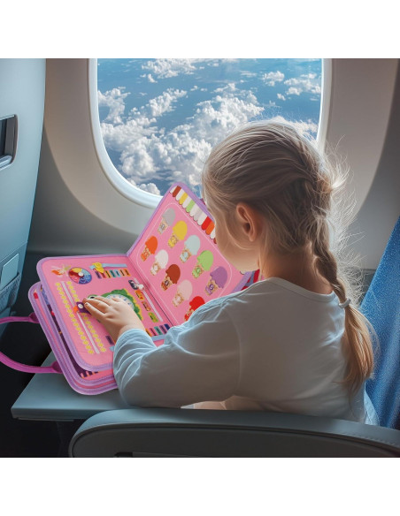 Tablero Ocupado Montessori Juguete Educativo 8 Páginas Morado Tablero Ocupado Montessori Juguete Educativo 8 Páginas Morado