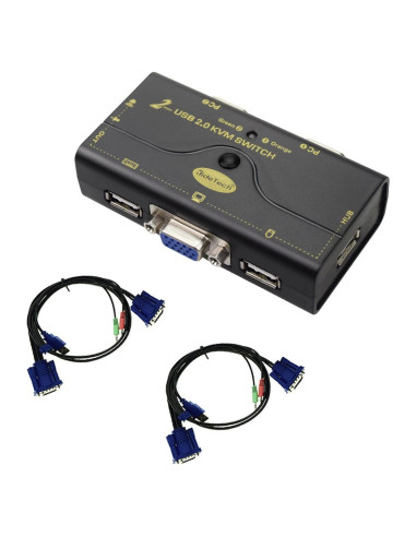 Interruptor KVM USB 2.0 JideTech 2 Puertos VGA 2048x1536