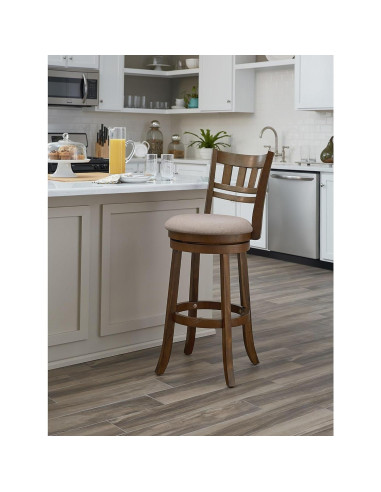 Taburete Giratorio OSP Home Furnishings 77.5cm con Respaldo