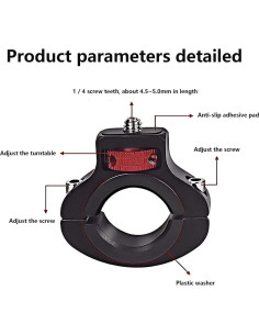 Soporte de Manillar de Aluminio para Cámara GoPro y Más 2