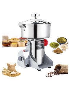 Molino de Grano Eléctrico BI-DTOOL 2000g 3600W Acero Inoxidable