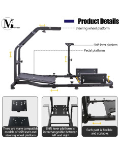 Simulador de Conducción Minneer Extensible con Asiento Rojo 2