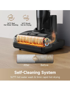 Aspiradora Inalámbrica Mova M10 Húmeda y Seca 180 18000Pa 2