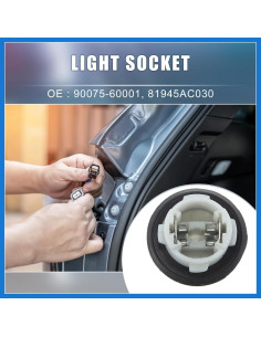 Soporte de bombilla Toyota VekAuto 90075-60001 81945AC030 2