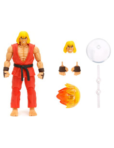Figura Articulada Ken Masters 15 cm Jada Toys - Accesorios Incluidos