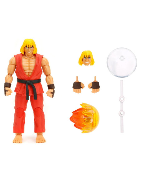 Figura Articulada Ken Masters 15 cm Jada Toys - Accesorios Incluidos Figura Articulada Ken Masters 15 cm Jada Toys - Accesorios Incluidos
