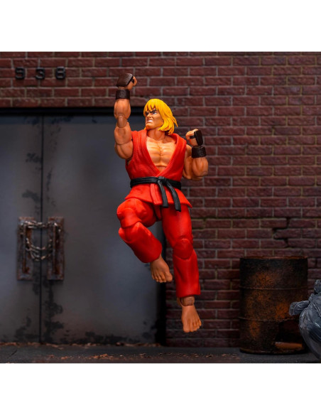 Figura Articulada Ken Masters 15 cm Jada Toys - Accesorios Incluidos Figura Articulada Ken Masters 15 cm Jada Toys - Accesorios Incluidos