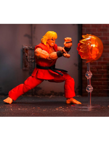 Figura Articulada Ken Masters 15 cm Jada Toys - Accesorios Incluidos