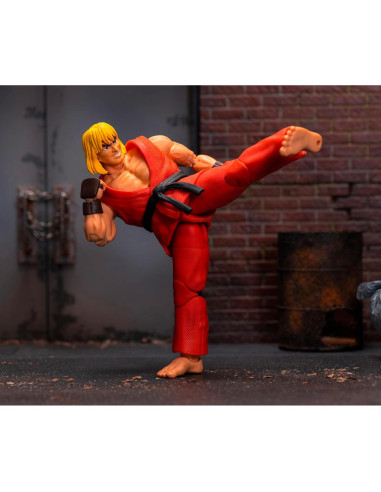 Figura Articulada Ken Masters 15 cm Jada Toys - Accesorios Incluidos