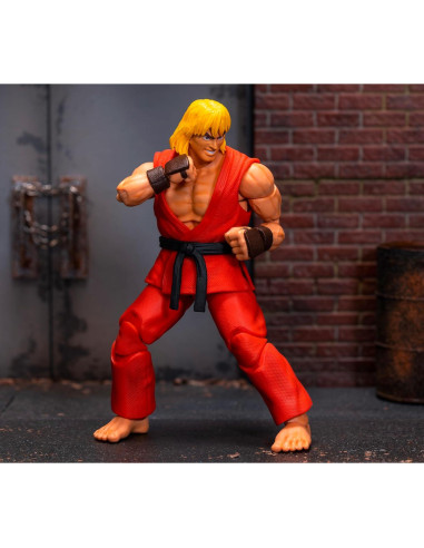 Figura Articulada Ken Masters 15 cm Jada Toys - Accesorios Incluidos