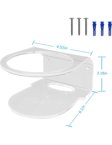 Soporte de Pared Acrílico para TP-Link Deco X55/X20/X60/X68 - 2 Paquete