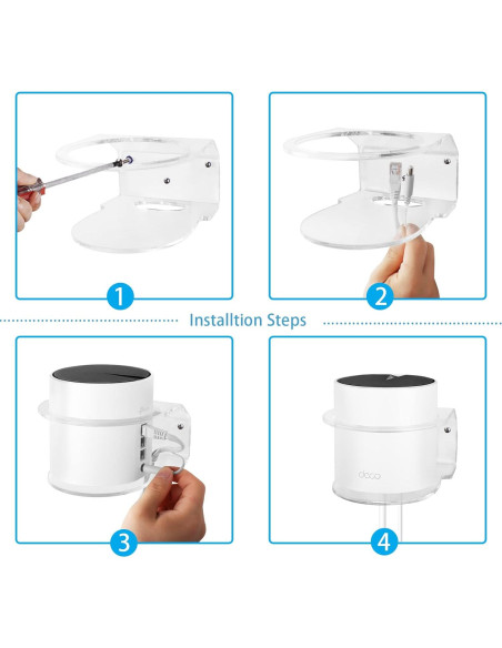 Soporte de Pared Acrílico para TP-Link Deco X55/X20/X60/X68 - 2 Paquete
