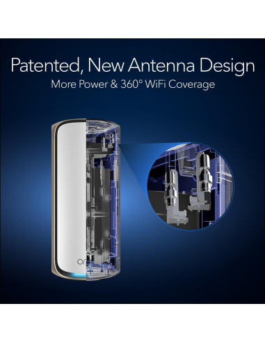 Enrutador NETGEAR Orbi 970 WiFi 7 RBE971S 27Gbps Malla