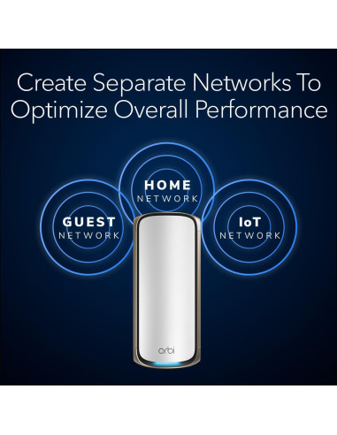 Enrutador NETGEAR Orbi 970 WiFi 7 RBE971S 27Gbps Malla