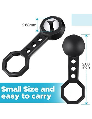 Buscador de Vigas Dreyoo 2 Pcs Magnético 15.42 kg Negro