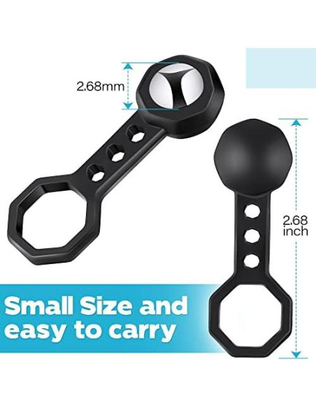 Buscador de Vigas Dreyoo 2 Pcs Magnético 15.42 kg Negro