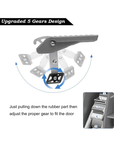 Escalón Plegable COWVIE para Puerta de Auto - Acceso Techo SUV