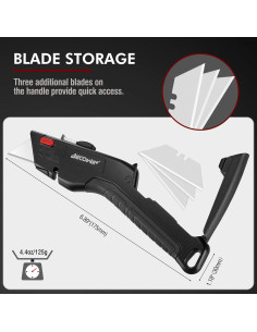 Cuchillo Utilitario Becowin 12.7 cm con 10 Cuchillas SK5 2