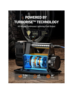 Compresor de Aire AstroAI T6 12V 7.06 CFM Inflador Neumáticos 2