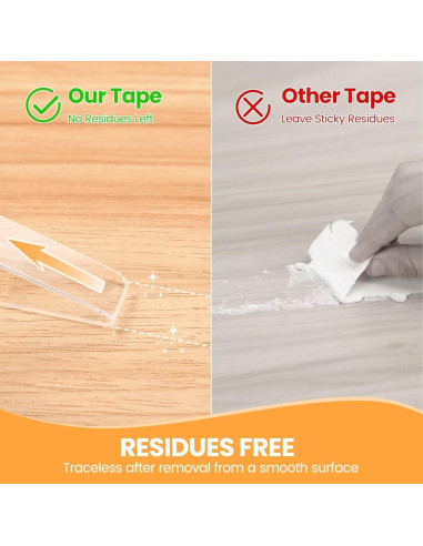 Cinta Doble Cara Beyotool 406.4 cm Alta Resistencia Transparente