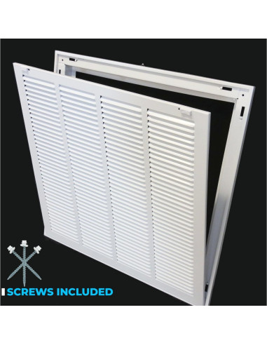 Rejilla de Filtro de Aire de Retorno 30x30 Acero HVAC Premium