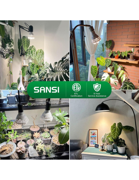 Bombilla de Luz de Crecimiento SANSI 36W Espectro Completo