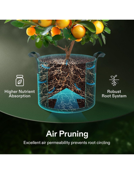 Bolsa de Cultivo VIVOSUN 170L Tela Resistente con Asas