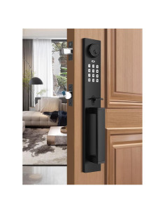 Cerradura Inteligente Tinewa DLEDC9902BK con Manijas y Control APP