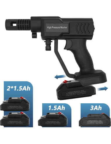 Limpiadora a Presión Inalámbrica DERASL 21V 652 PSI 5m