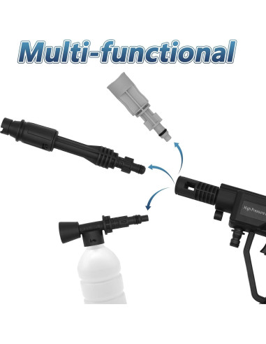 Limpiadora a Presión Inalámbrica DERASL 21V 652 PSI 5m
