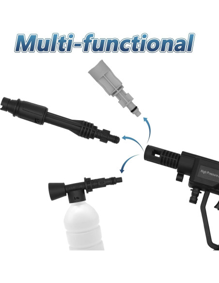 Limpiadora a Presión Inalámbrica DERASL 21V 652 PSI 5m Limpiadora a Presión Inalámbrica DERASL 21V 652 PSI 5m