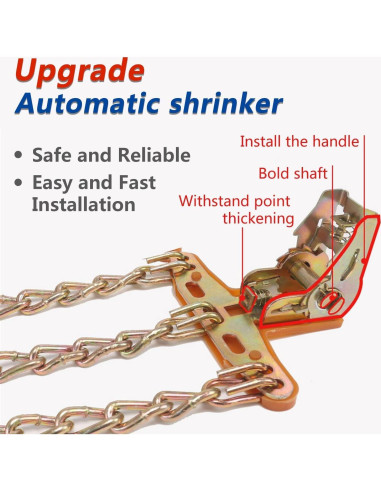 Cadenas Antideslizantes para Neumáticos Unilove - Mediano 195-225mm