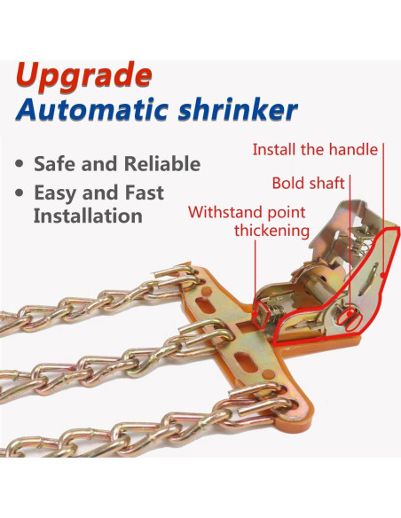 Cadenas Antideslizantes para Neumáticos Unilove - Mediano 195-225mm