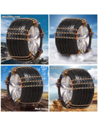 Cadenas Antideslizantes para Neumáticos Unilove - Mediano 195-225mm