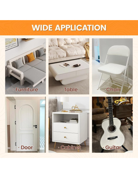 Kit de Reparación de Madera Aididan 16oz Masilla Pintable Blanca