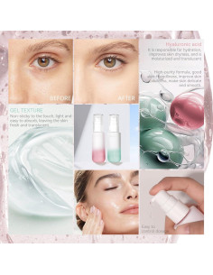 Primer Hidratante de Larga Duración Rosa - Maquillaje Suave 2