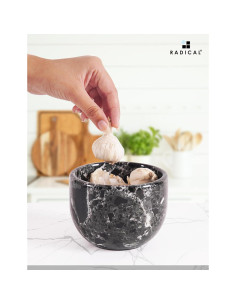Contenedor de Ajo de Mármol Radicaln 11.4 cm Negro 2